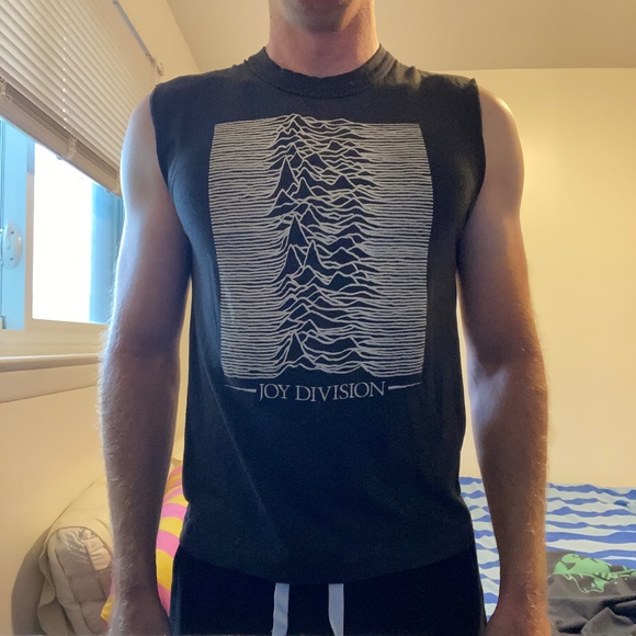 Other - Vintage Joy Division Unknown Pleasures Sleeveless Distressed Shirt Mens Small